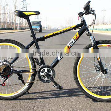 26-inch Mountain Bike 21 Speed Double Disc High Carbon Steel Mountain Bike photo-6