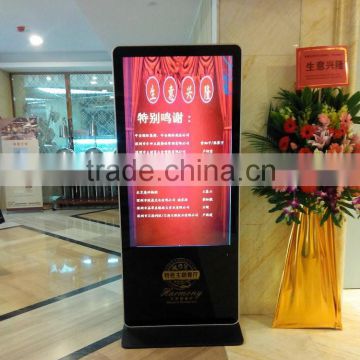 Factory direct sale network 55inch advertising digital signage totem/AIO digital signage display