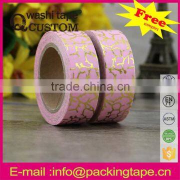 Custom printed printing custom printed foil washi tape china wholesale