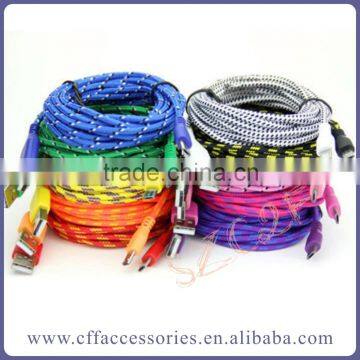 NEW 1M 2M 3M BRAIDED 8 PIN USB SYNC DATA CHARGER CABLE FOR iPhone 5 5s 6 plus