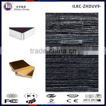 black color with white wave line kitchen cabinet door