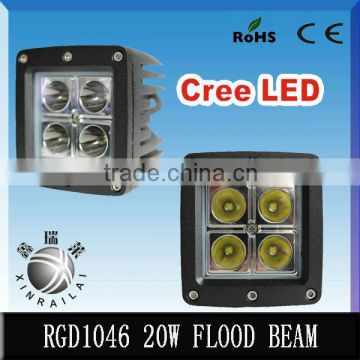 20w .4500lm,off-road driving work light 6500k RGD1046 flood beam led working lighting for car,boat tank,outdoor.motorcycle