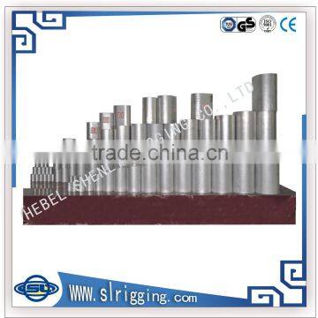 drop forged hardware alloy steel/carbon steel lifting hoist aluminum ferrules of steel wire rope