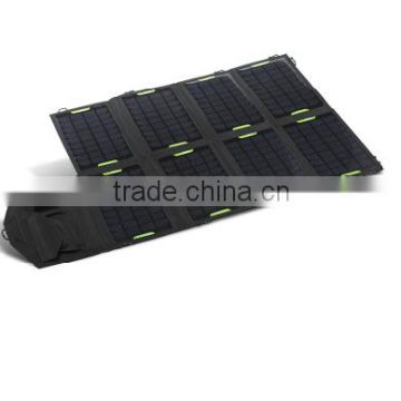 28W foldable solar charging bag / High efficiency solar panel / Fashion folding wallet type solar charger for mobile phone