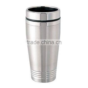 450ml good shape double wall stainless steel auto mug