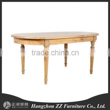 country style country solid wood Ellipse table