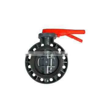 JIS 10K Standard PVC Plastic Butterfly Valve