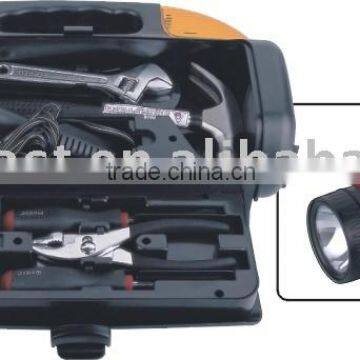 13pcs Tool Set with Flashlight & Blinking Light