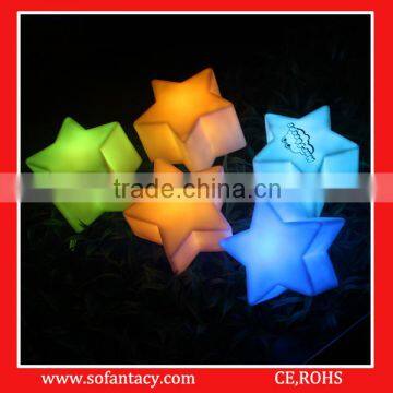 Wedding decoration star shape led mood light