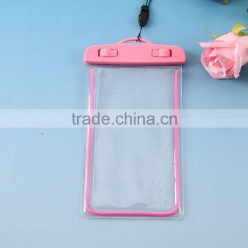 Plastic Pvc Waterproof Bag for Mobile Phone With String / Waterproof Beach Bag With Zipper photo-4