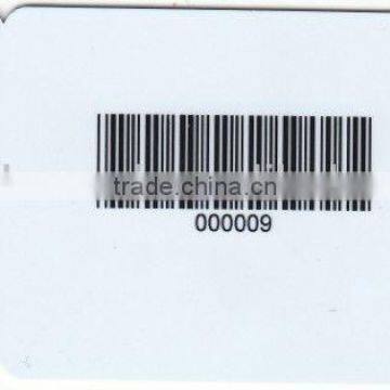 Laminated plastic Barcode Combo Card