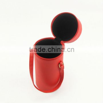 PU Leather Red Wine Bottle Holder with Good Price