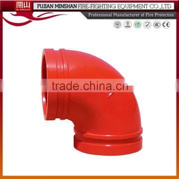 90 degree ductile iron grooved elbow Pipe fitting