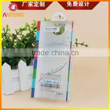 customized clear hair extension packaging box