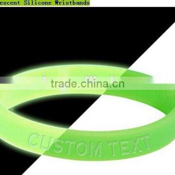 Custom Logo Cheap Silicone Fluorescent Bracelet