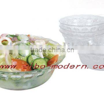 5pc high quality glass salad bowl GA9013AC