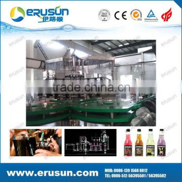 Hot selling glass bottle with aluminimum cap automatic liquid bottling system