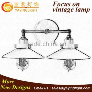 American creative industries retro living room wall lamp,antique wrought iron wall sconce restaurant