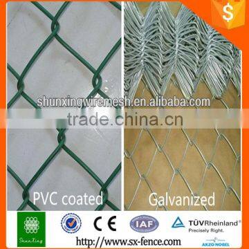 2016 Trade Assurance Pvc-coated Diamond Chain Link Fence for Playgrounds/used chain link fence for sale