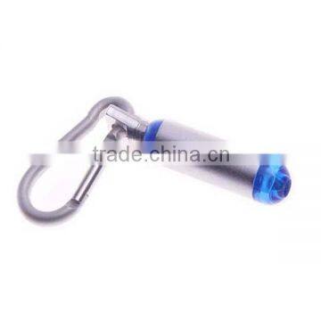 aluminium mini torch carabiner led flashlight