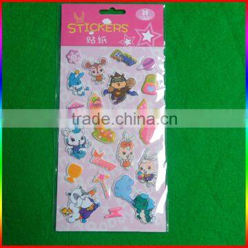 rabbits puffy stickers lovely for kids