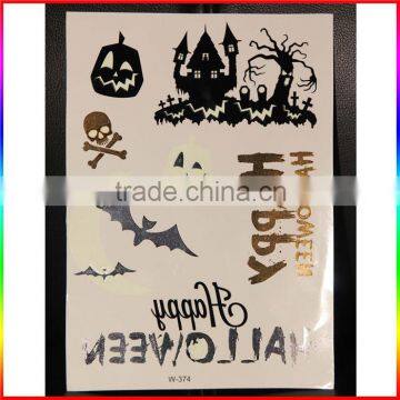 Halloween Late Night Party Glow in the Dark Temporary Body Tattoo Sticker photo-2