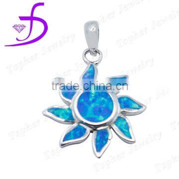 2016 wholesale K5 bsun shaped fashion opal pendant jewelry