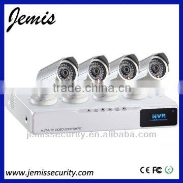 Night Vision Bullet IR IP Camera 720P 4 channel H.264 WIFI NVR Kits