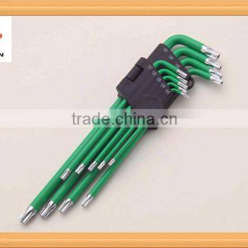 9pcs CR-V Colorful Extra Long Hex Key Wrench Set / Allen Key Set Flat Long photo-2