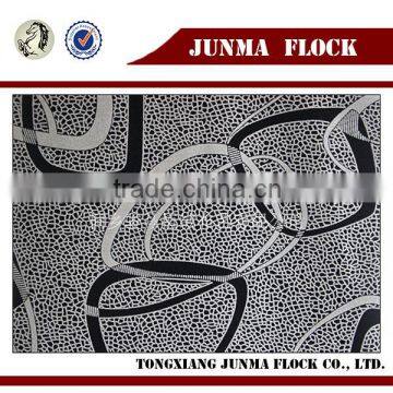 New design Ring pattern Manufacturer Fabric Flock Upholstery Velvet African Fabric