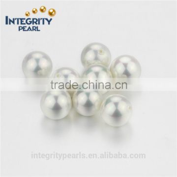 Large size cheap white perfect round 14mm shell pearl beads