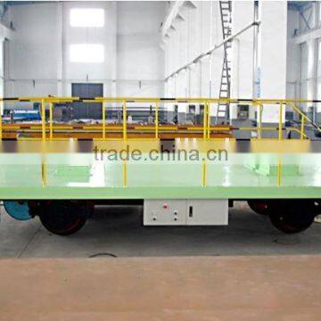 Metal Industry Using Electric Flatbed Rail Trolley photo-4