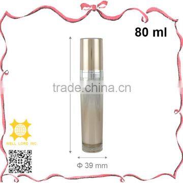 80ml useful golden MS cylinder refillable lotion pump