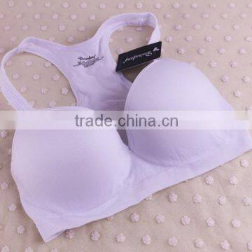 Wholesale Ladies Cheap Hot Large Adhesive Push Up Supplex Gym Trainning Yoga Sports Bra 2015
