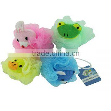 Colorful animal shape bath sponge