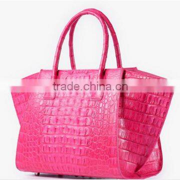 Custom Designer Brand Big Bag Woman Handbag, Genuine Crocodile Leather Handbag, Lady Handbag