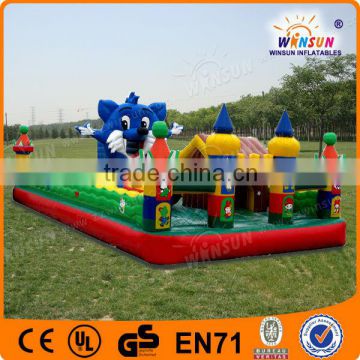 New Stock!!! EN14960 jumper Blue Cat Paradise inflatable fun city amusement park