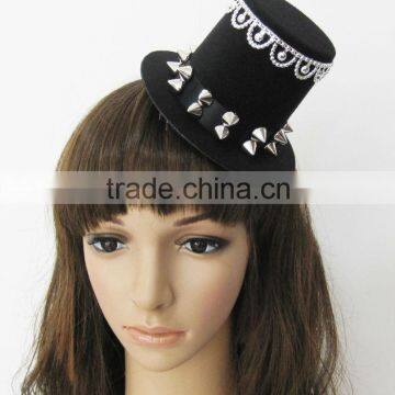 MYLOVE black Rivet cap hat wedding party hat MLGM021