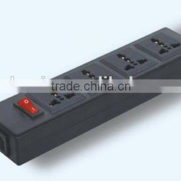 2016 New! IEC power strip bar borad,4 gang extension socket, universal socket with switch