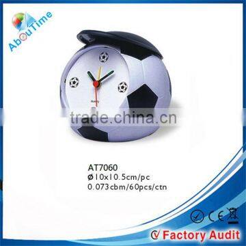 Lovely football shape alarm clock table clock ,travel clock, football shape