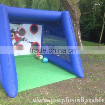 inflatable soccer shoot children games Backyard inflatable football goal cheap toys