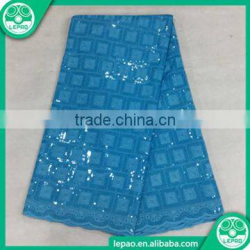 2016 African Cotton Sequins Fabric,Nigeria Wowan Fabric photo-5