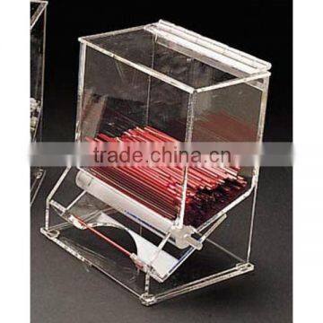 custom clear acrylic stick dispenser display