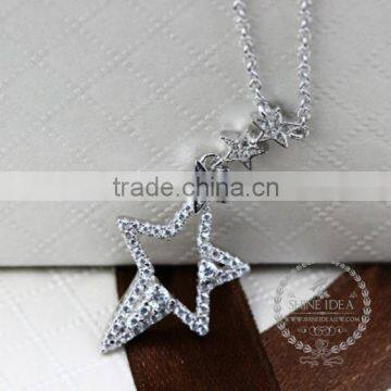 925 sterling silver hollow lucky star creative pendant necklace fashion women necklace jewelry 6360458