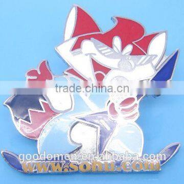 2016 cheap custom die cartoon soft enamel pins