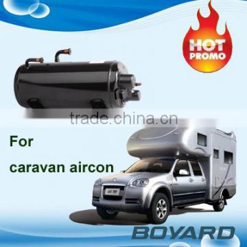 R22 hermetic Horizontal rotary compressor air conditioner for caravan