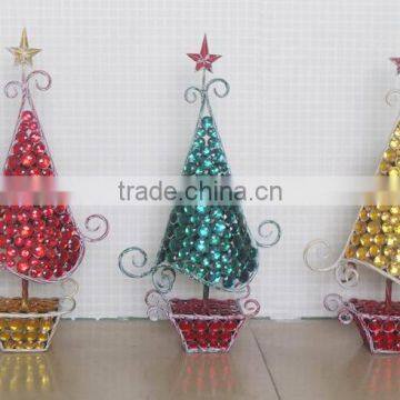 2014 tabletop metal christmas tree decoration