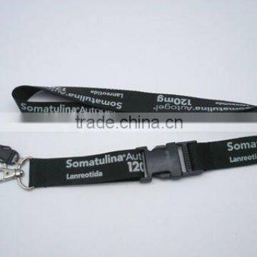 Black Dye Lanyard Printed