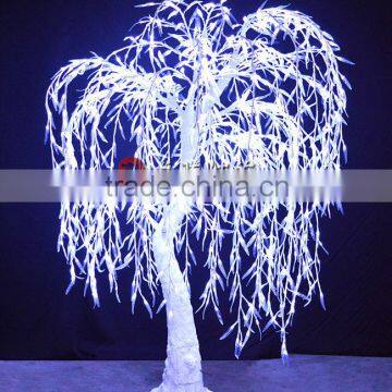 Full white led willow tree