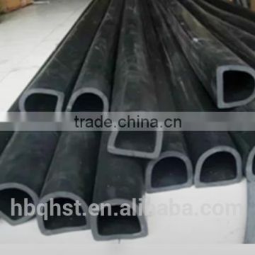 D-shaped black extruded epdm solid rubber boat fenders